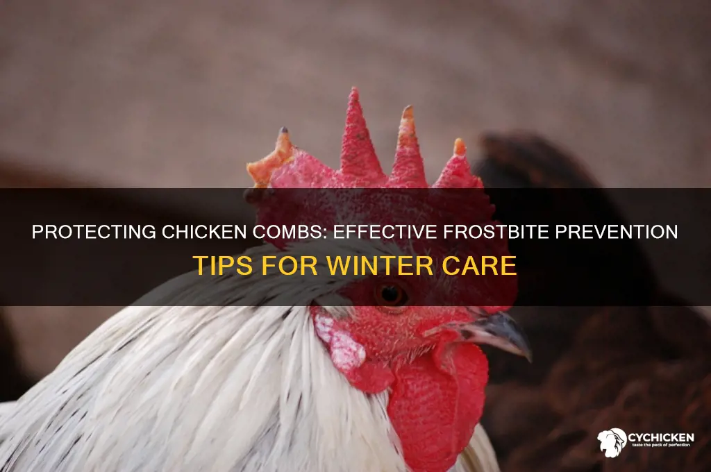 how to prevent frostbite on chicken combs