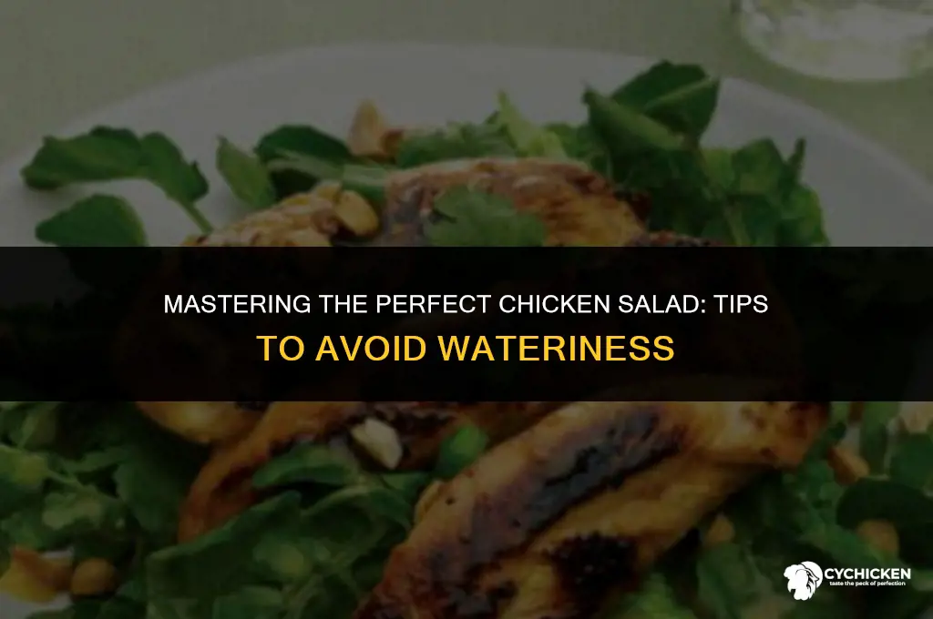 how to prevent watery chicken salad