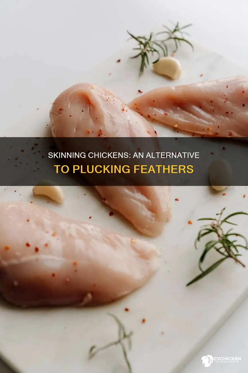how to process a chicken by skinning instead of plucking