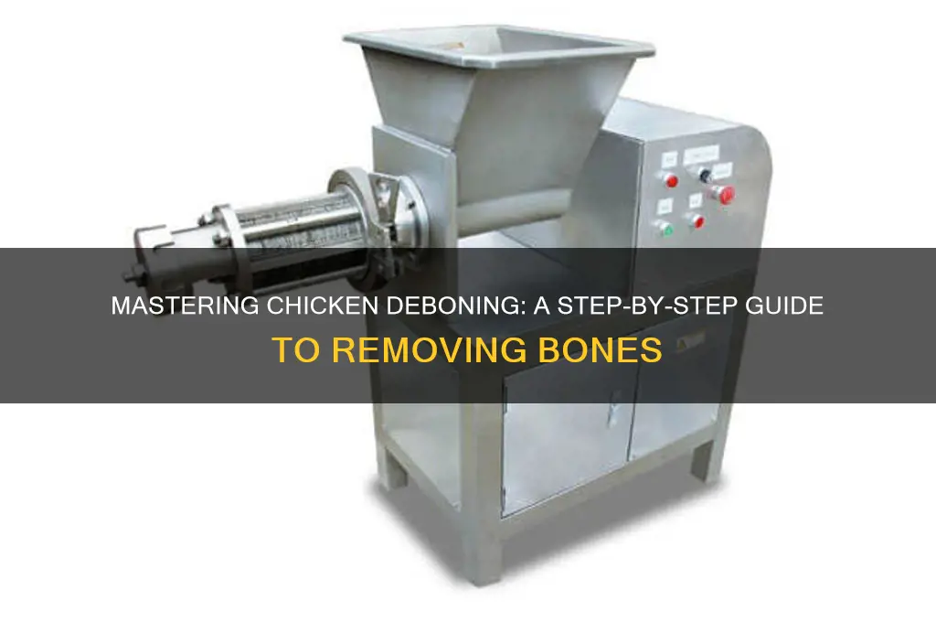 how to process a chicken remove bones