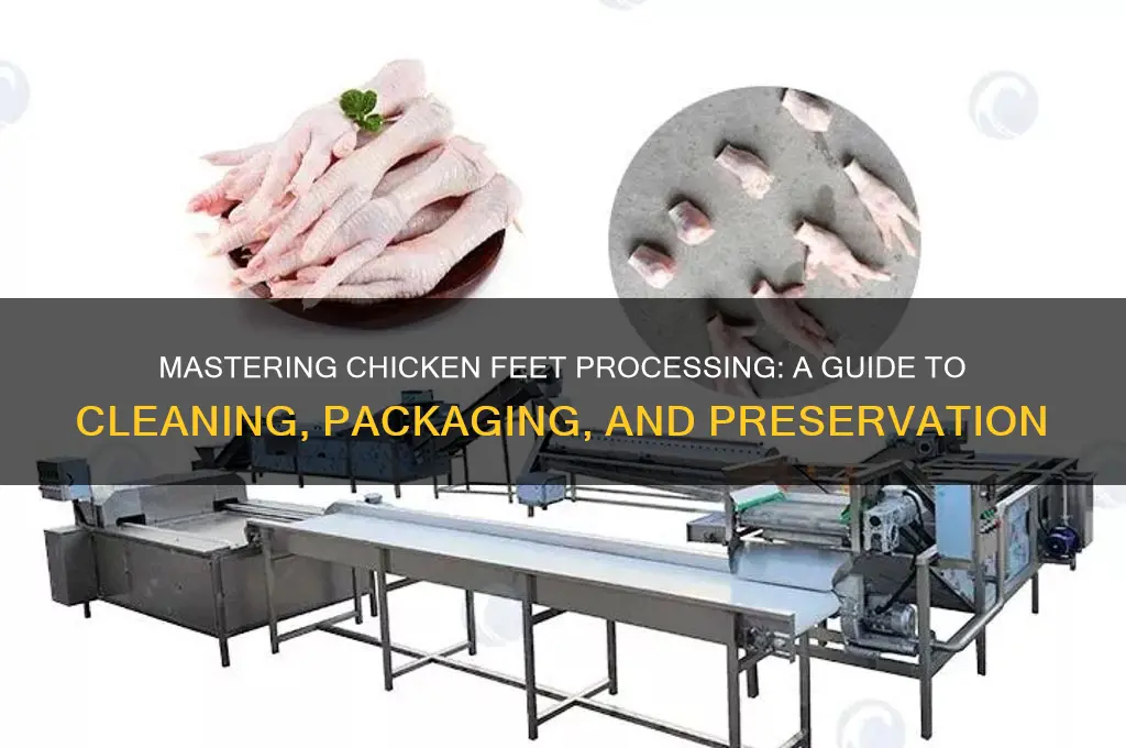 how to process and package chicken feet