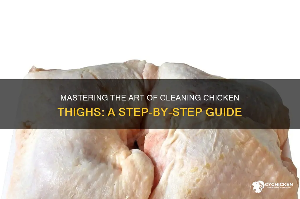 how to properly clean chicken thighs