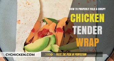 Crispy Chicken Tender Wrap: Folding Techniques for Perfection
