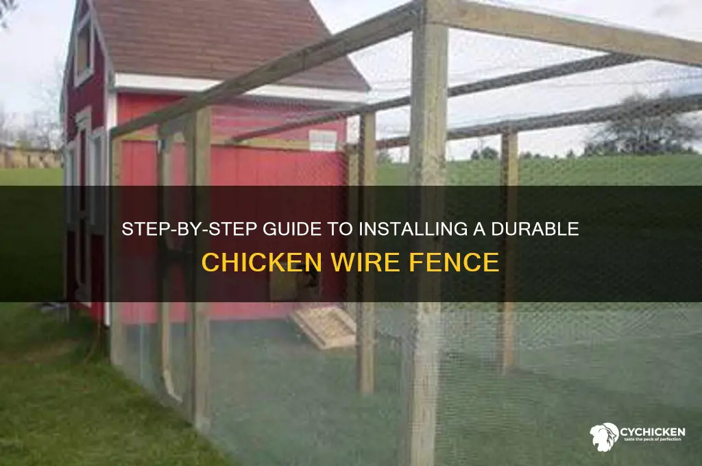 how to properly install chicken wire fence