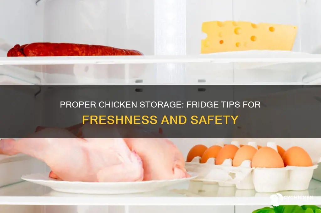 how to properly store chicken in fridge