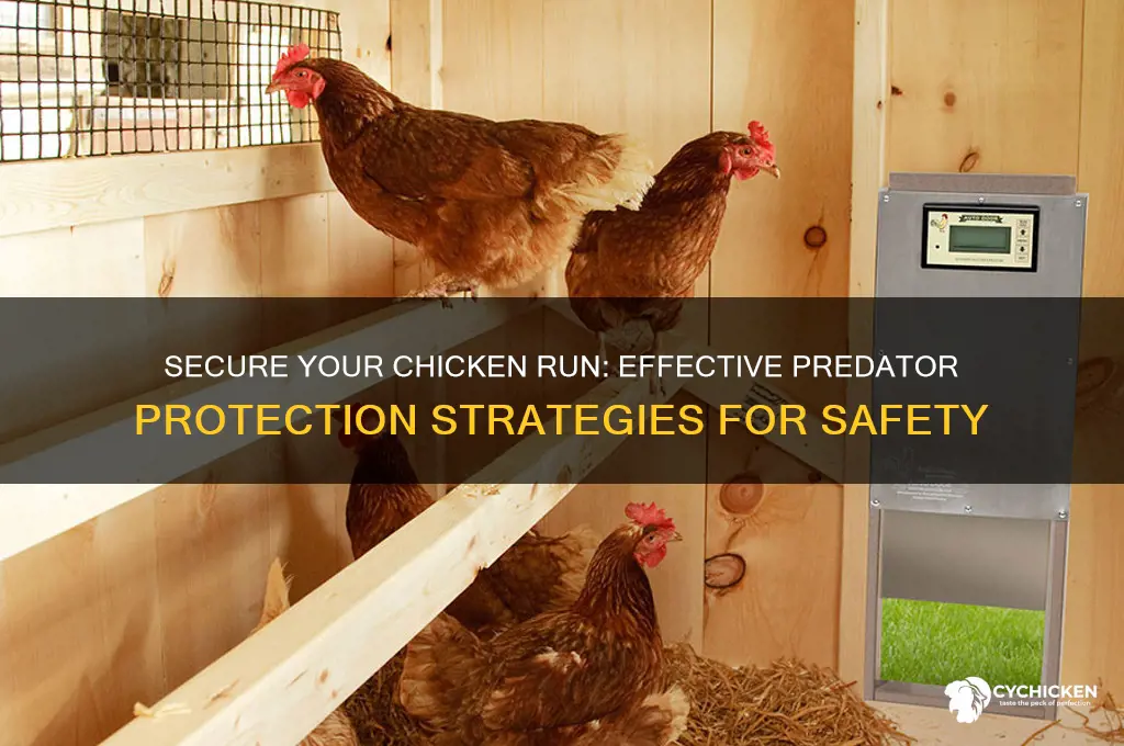 how to protect chicken run from predators