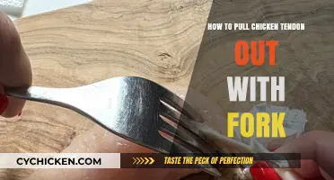 Easy Fork Technique to Safely Remove Chicken Tendon in Minutes