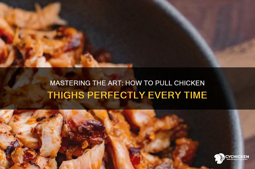 how to pull chicken thighs