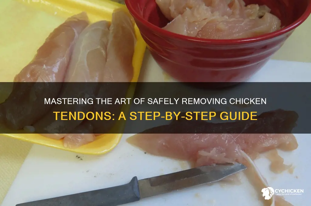 how to pull out a chicken tendon
