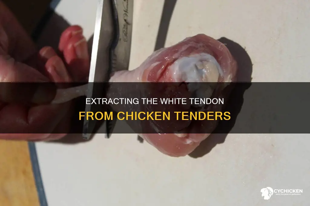 how to pull the white thing out of chicken tenders