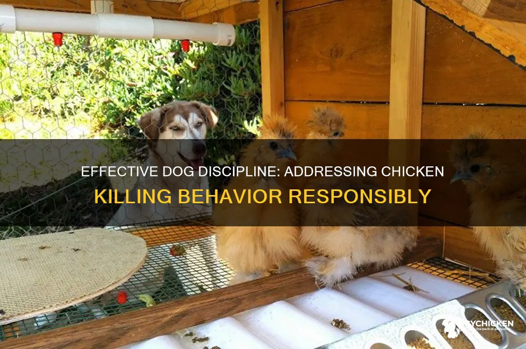 how to punish dog for killing chicken