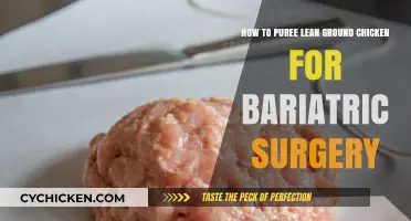 Pureeing Lean Ground Chicken: A Guide for Bariatric Patients