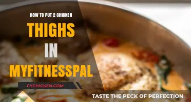 Track Chicken Thighs in MyFitnessPal: A Simple 2-Piece Guide