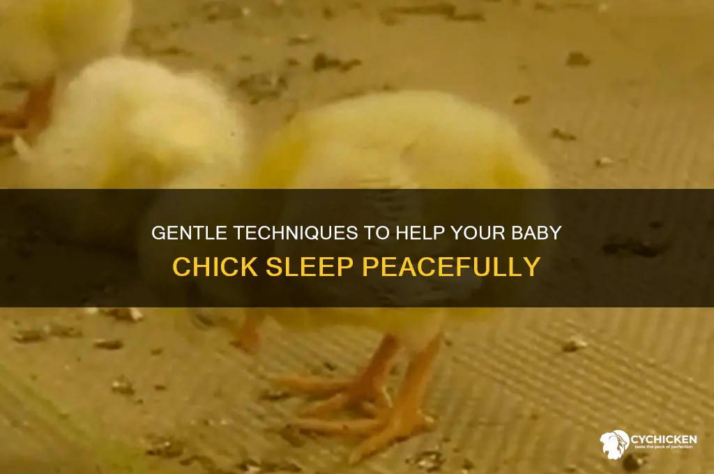 how to put a chick to sleep