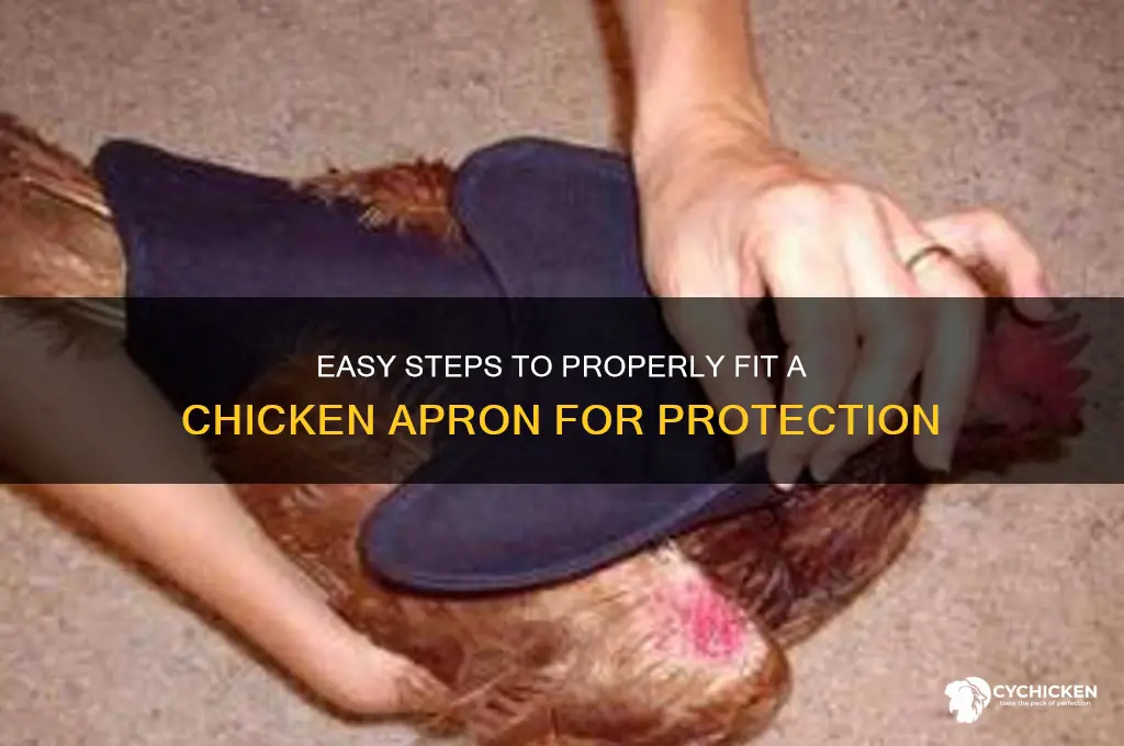 how to put a chicken apron on