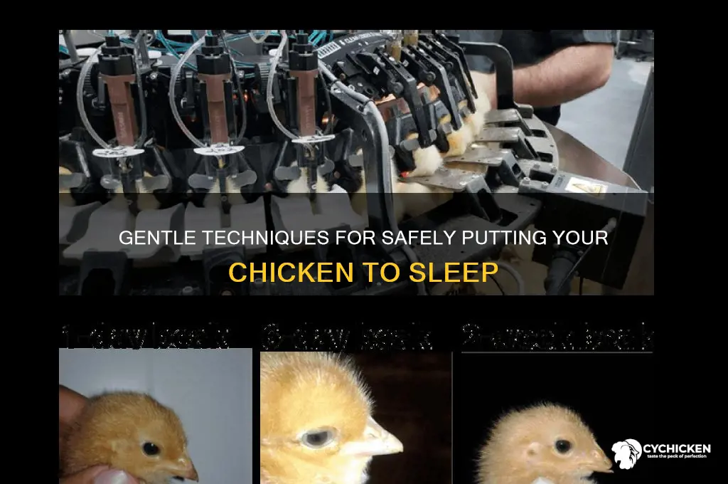 how to put a chicken to sleep