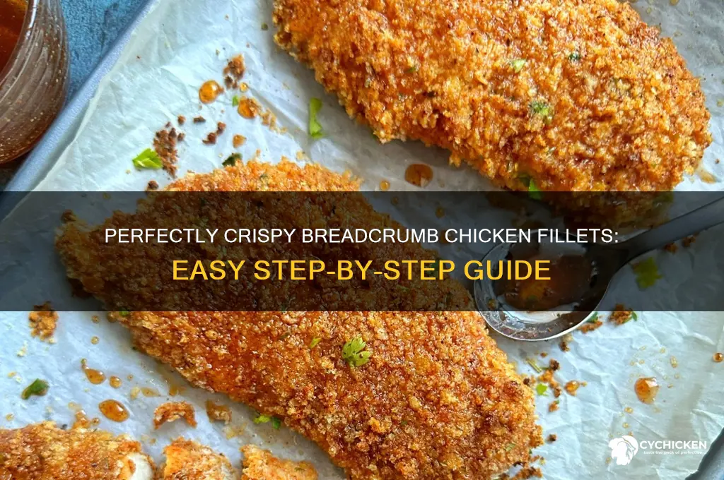 how to put breadcrumbs on chicken fillets