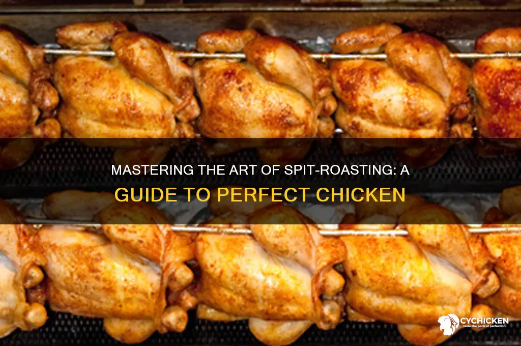 how to put chicken on a spit