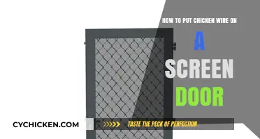 Securing Your Screen Door: Chicken Wire Installation Guide