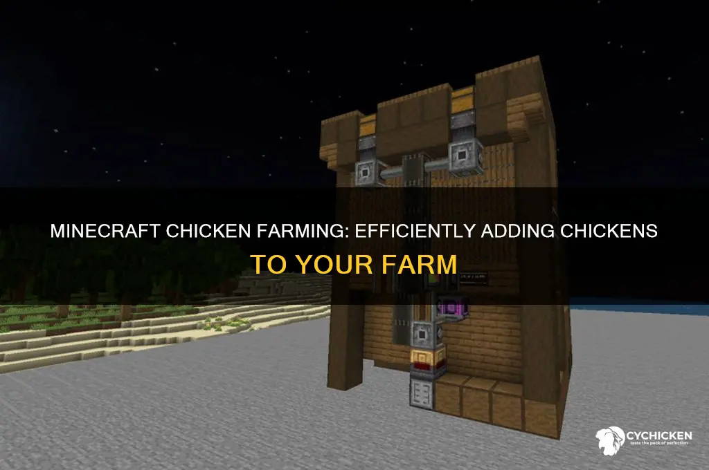 how to put chickens in chicken farm miecraft