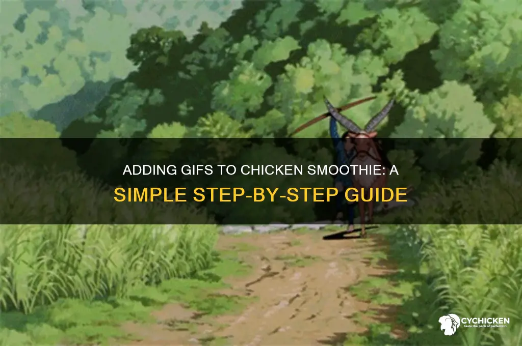 how to put gifs on chicken smoothie