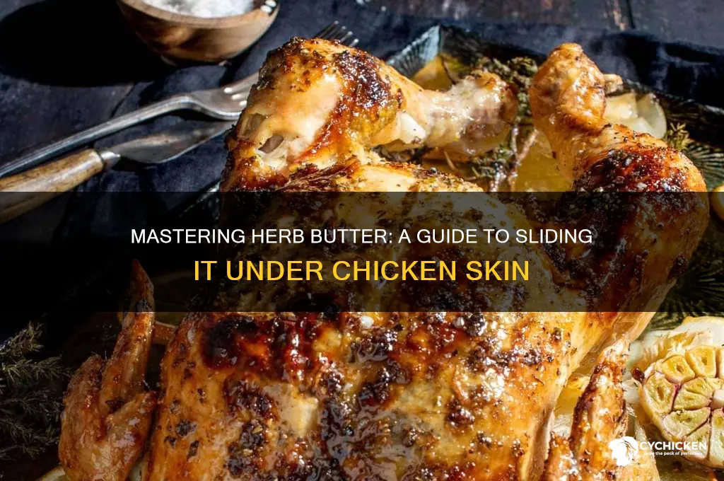 how to put herb butter under chicken skin