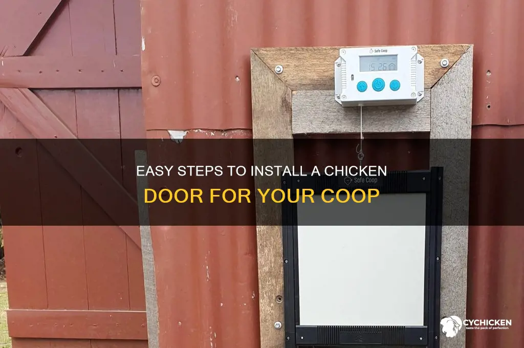 how to put in a chicken door