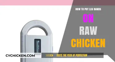 Mastering the Art of Securing Leg Bands on Raw Chicken