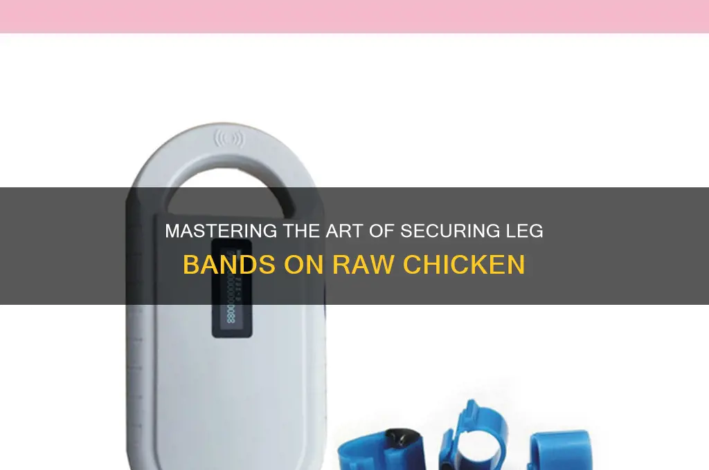 how to put leg bands on raw chicken