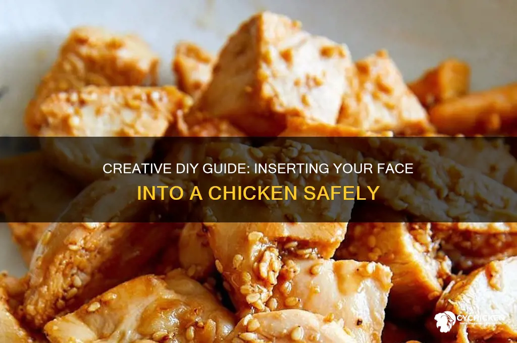 how to put my face in a chicken