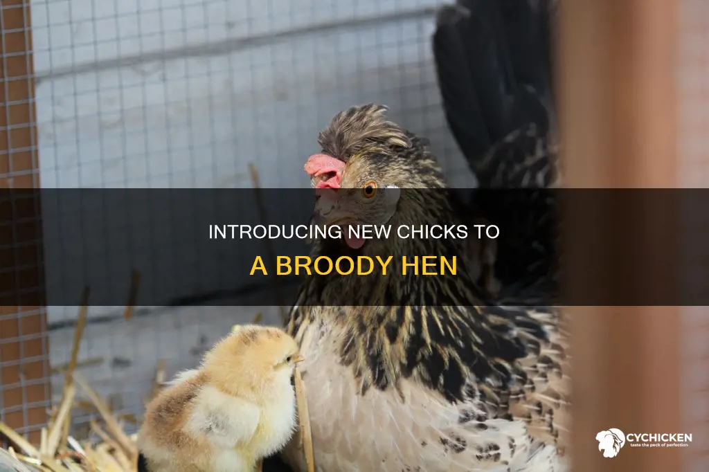 how to put new hatched chick to a broody hen