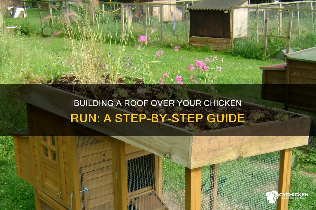 how to put roof over chicken run