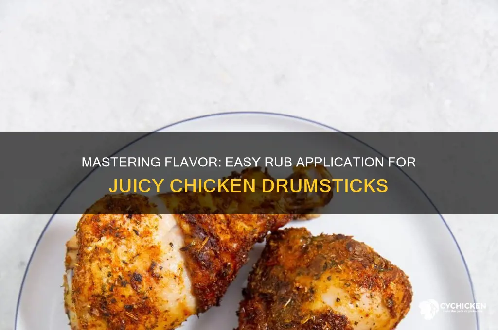 how to put rub on chicken drumsticks