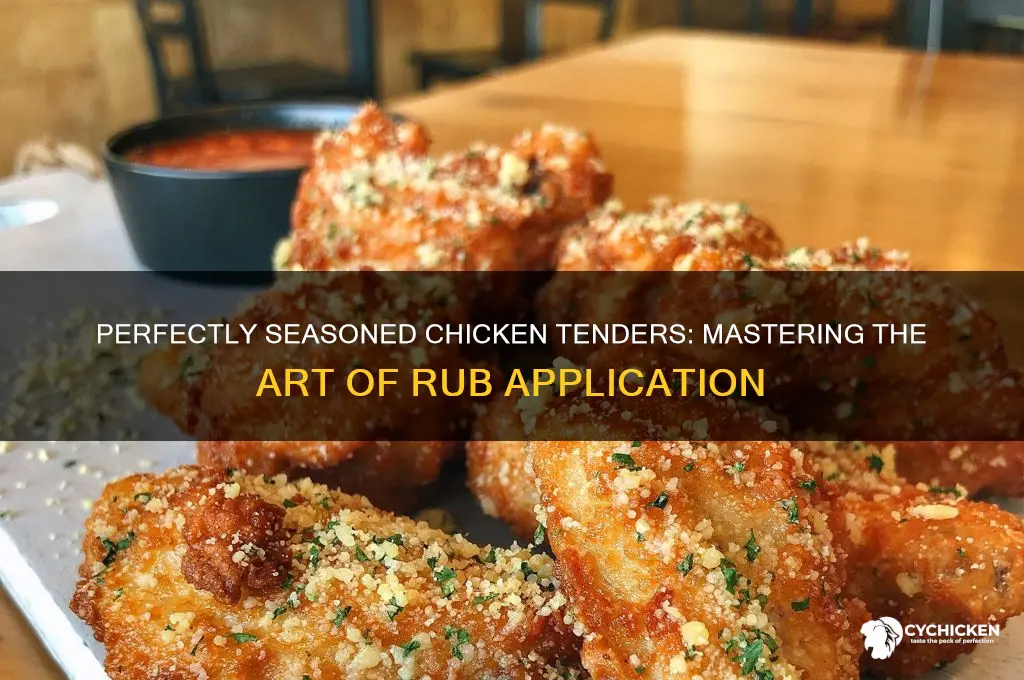 how to put rub on chicken tenders