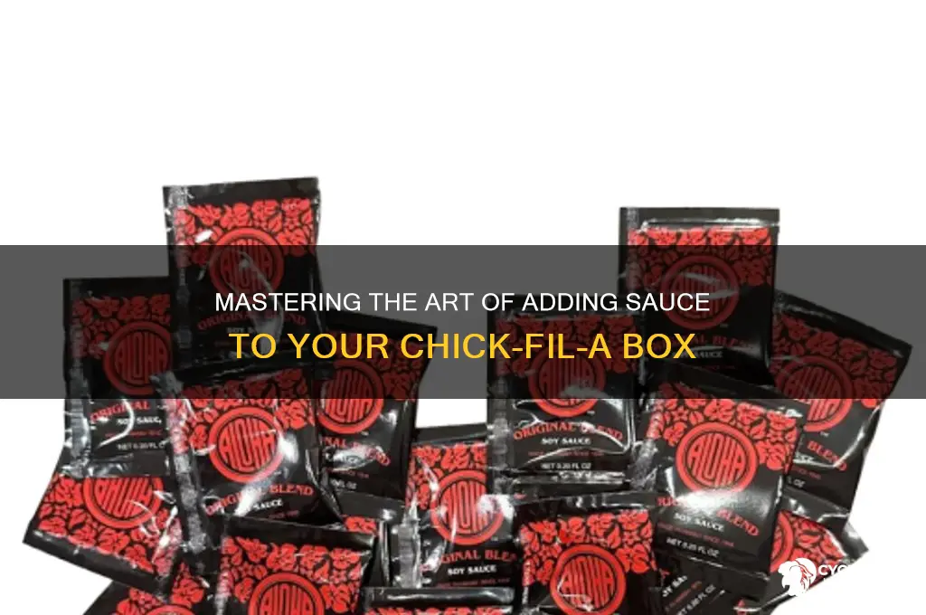 how to put sauce in chick-fil-a box