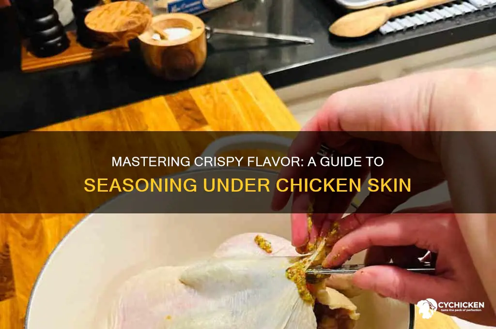 how to put seasoning under chicken skin