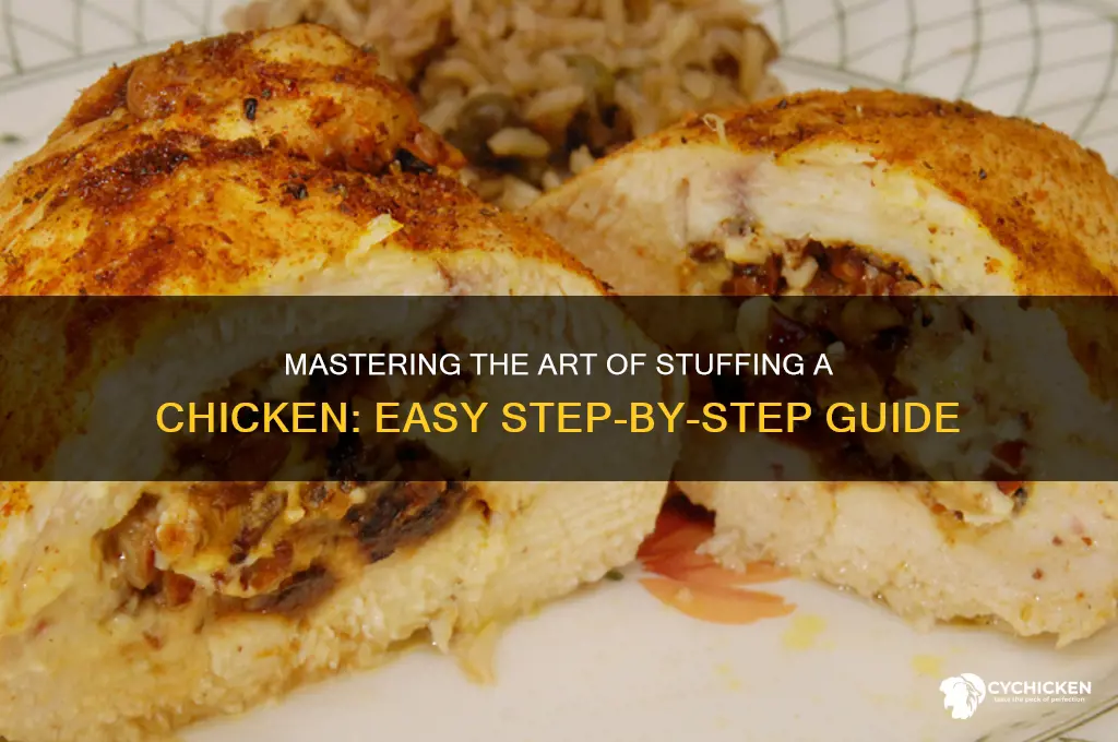 how to put stuffing in a chicken