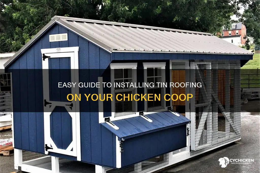 how to put tin on chicken roof