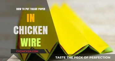 Creative Crafting: Easy Steps to Insert Tissue Paper into Chicken Wire