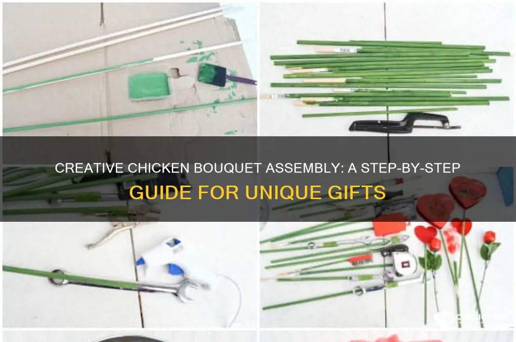 how to put together a chicken bouquet