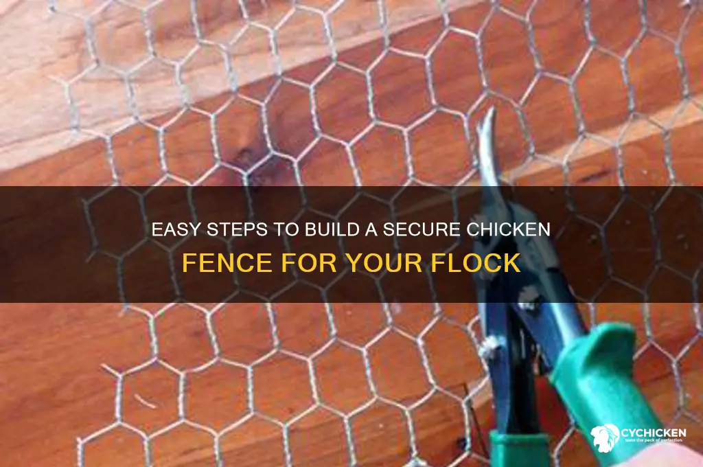 how to put up a chicken fence