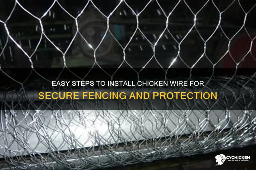 how to put up a chicken wire