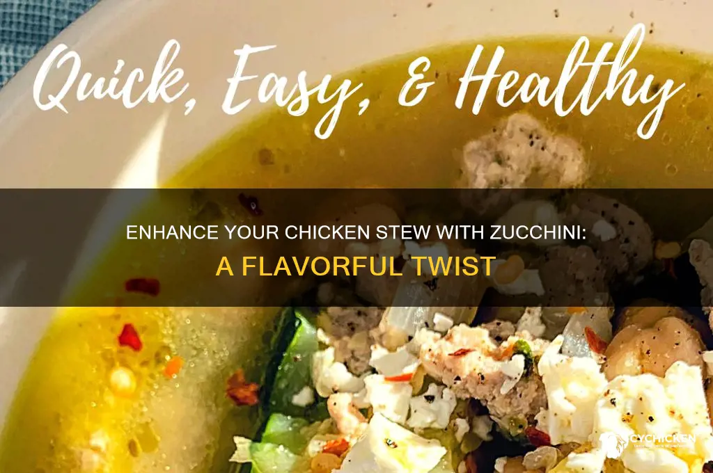 how to put zucchini in stew chicken