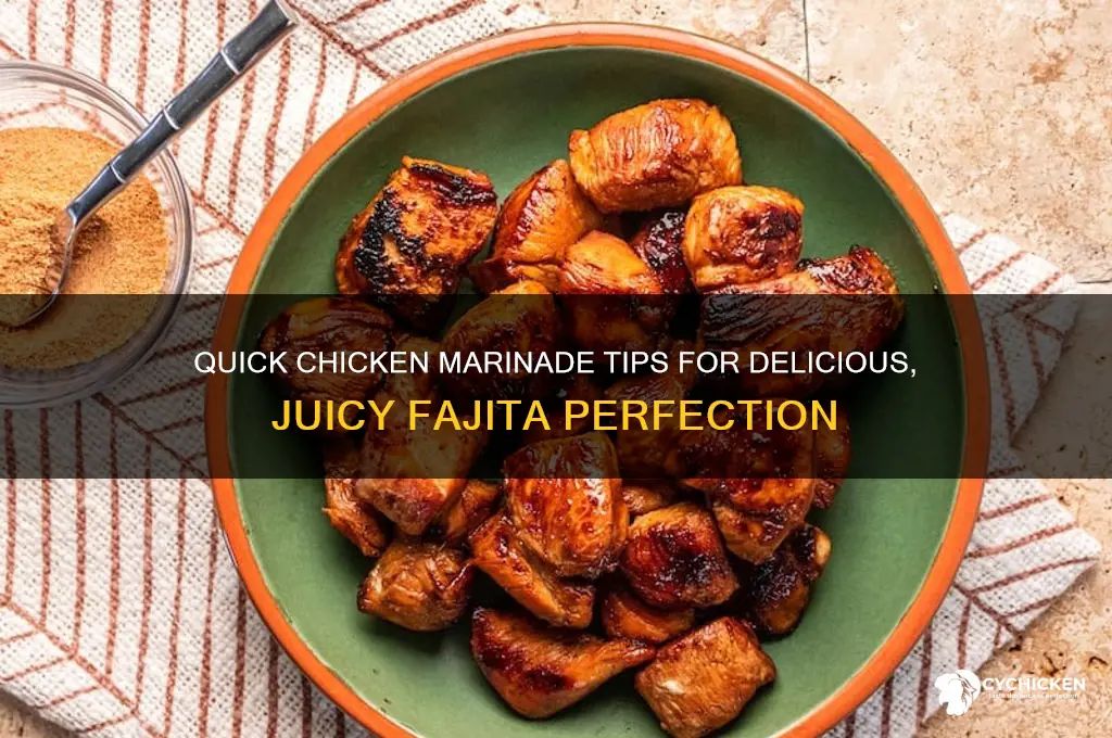 how to quick marinade chicken for fajits