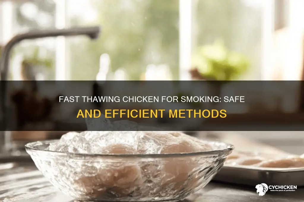 how to quick thaw chicken for smoker