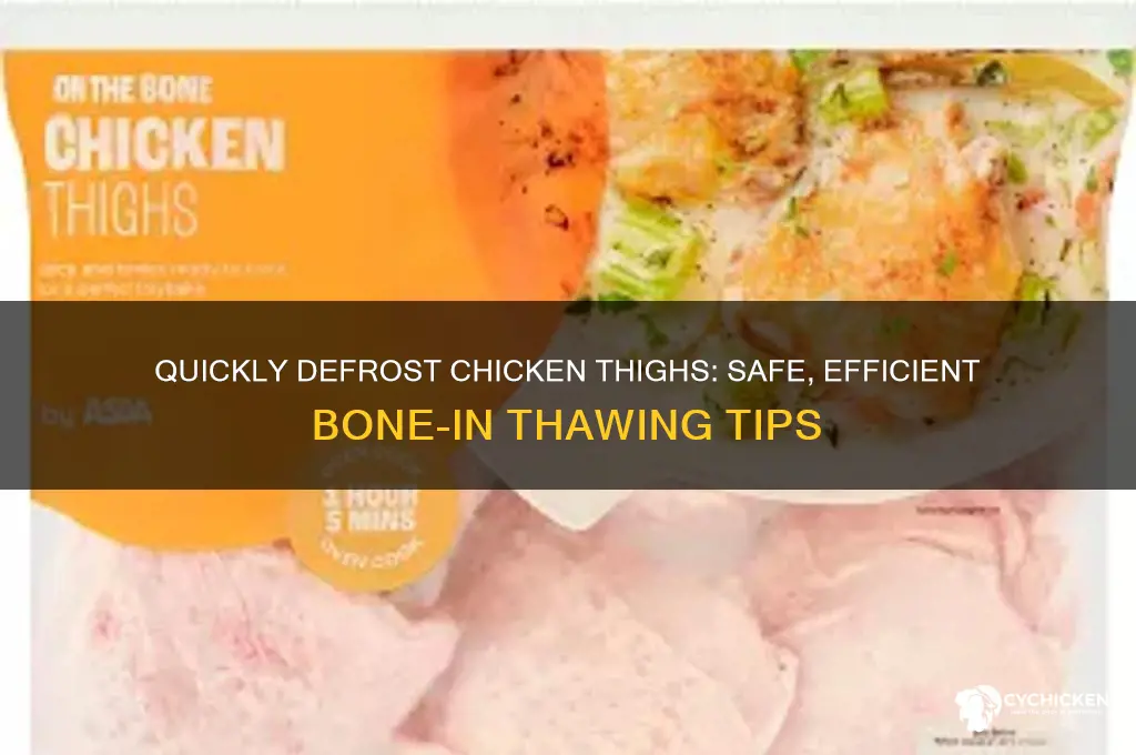 how to quickly defrost bone in chicken thighs