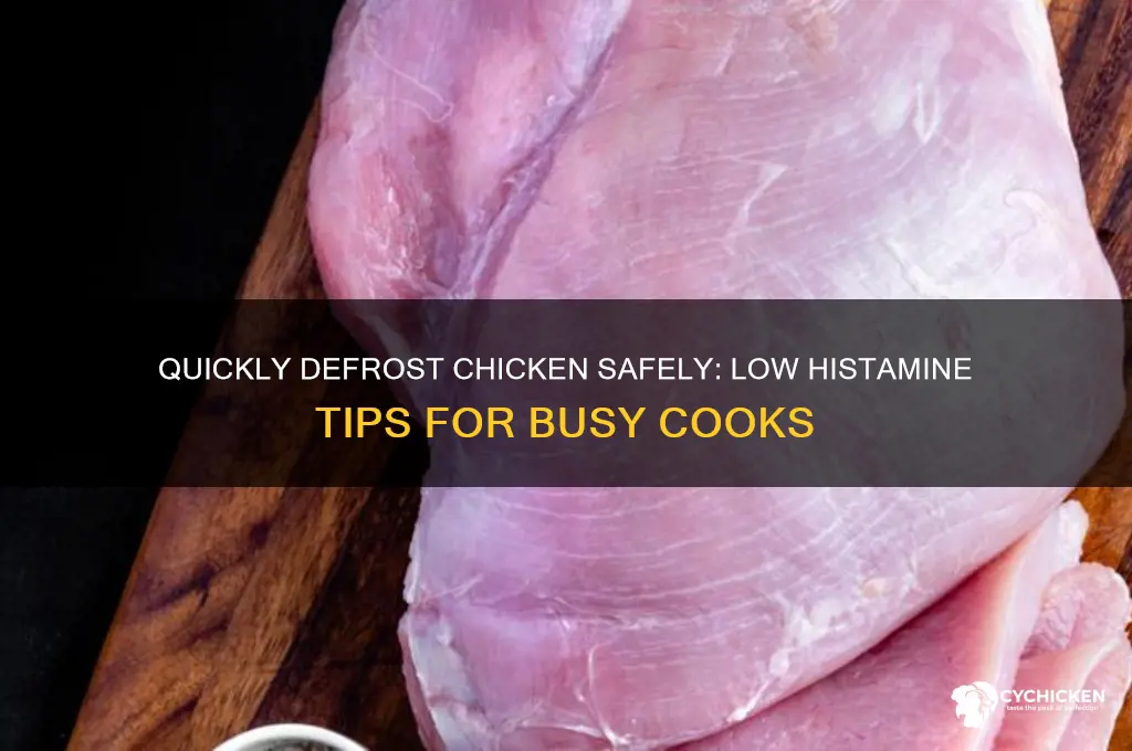 how to quickly defrost chicken low histamine