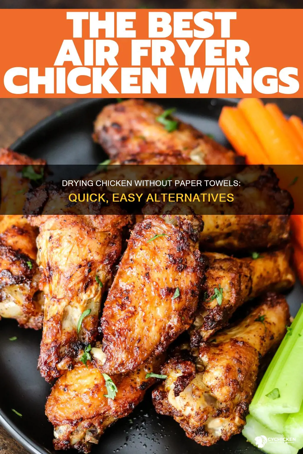 how to quickly dry off chicken without paper towels