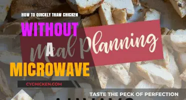 Fast Chicken Thawing: Microwave-Free Methods for Quick Defrosting
