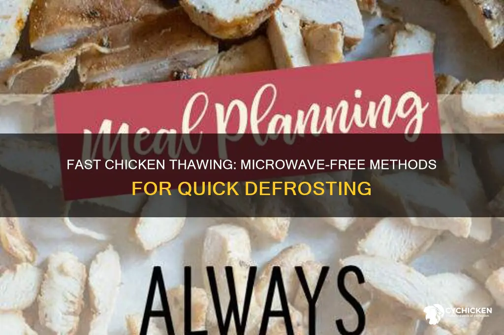 how to quickly thaw chicken without a microwave